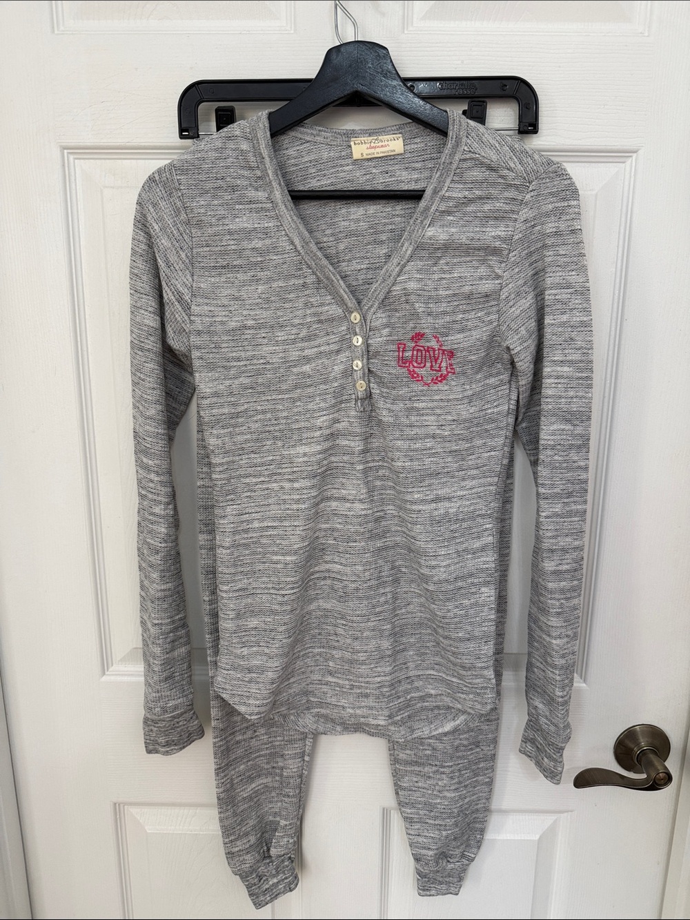 Bobbie Brooks women’s Heather Gray pajama set